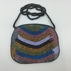 Beaded Multicolor Crossbody Bag